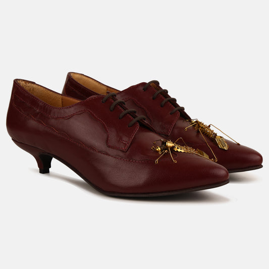 Insect Kitten Heel Mules