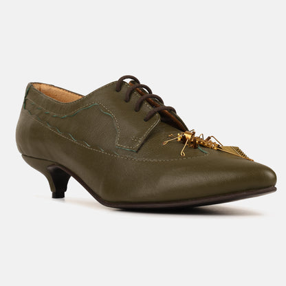 Insect Kitten Heel Mules