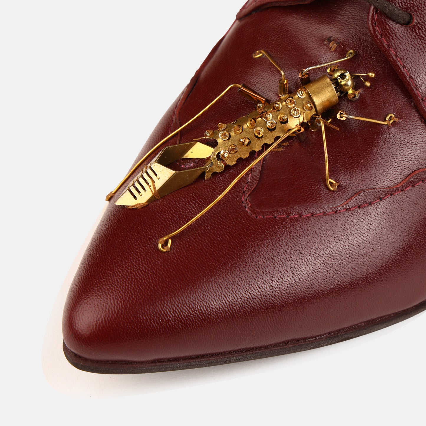 Insect Kitten Heel Mules