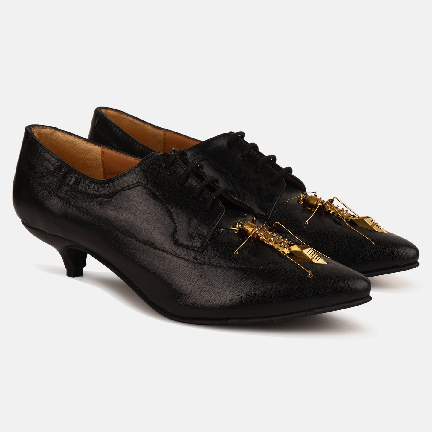 Insect Kitten Heel Mules