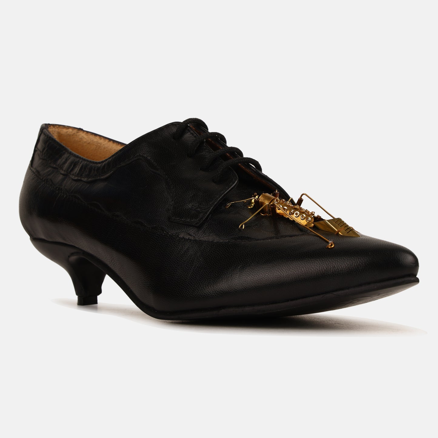 Insect Kitten Heel Mules