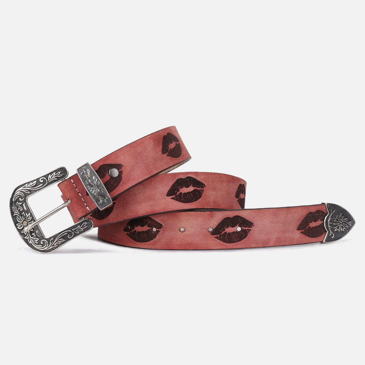 Scarlet Smooch Leather Strap