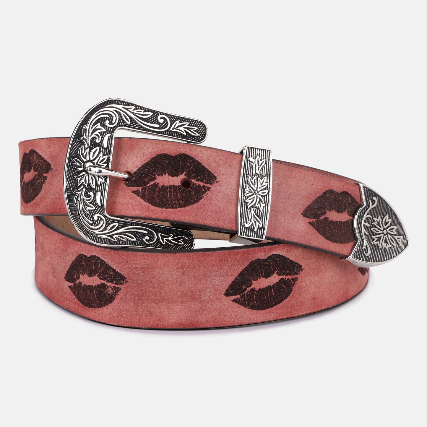 Scarlet Smooch Leather Strap