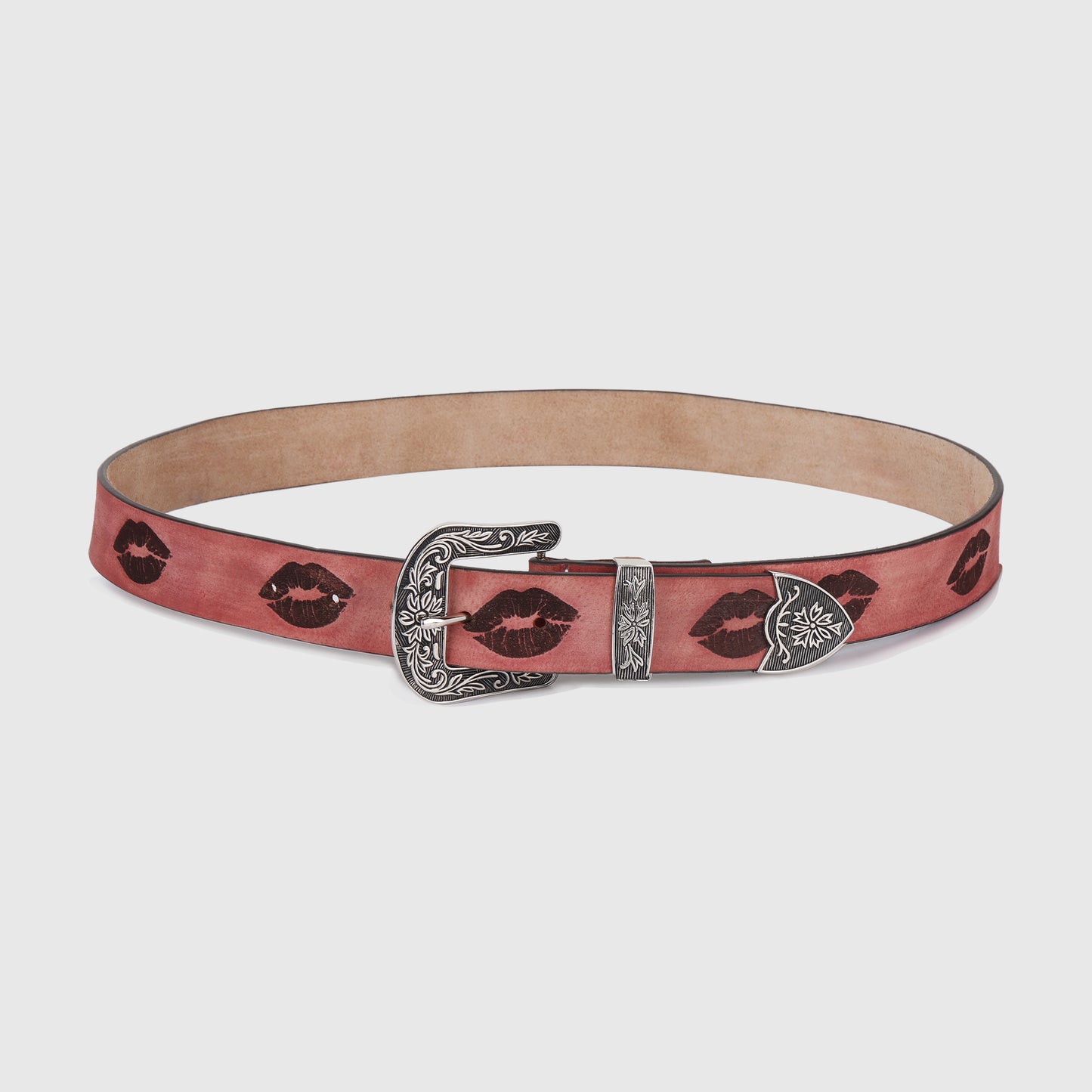 Scarlet Smooch Leather Strap